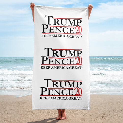 TRUMP PENCE KAG 2020 BEACH TOWEL V2