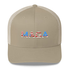 Load image into Gallery viewer, MAGA RED WHITE AND BLUE HAT