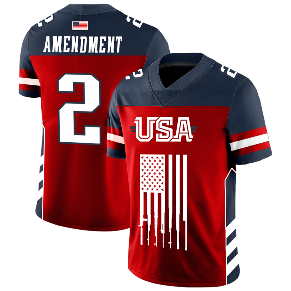 Team USA 2nd Amendment Football Jersey v2