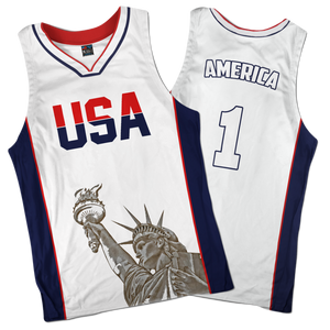 America #1 Basketball Jersey