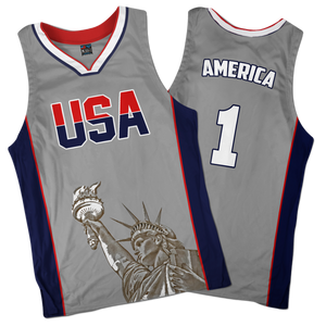 America #1 Basketball Jersey