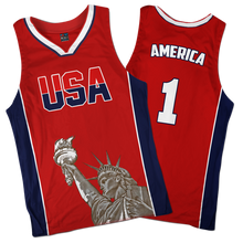 Load image into Gallery viewer, America #1 Basketball Jersey