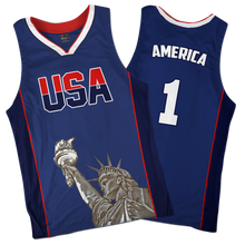 Load image into Gallery viewer, America #1 Basketball Jersey