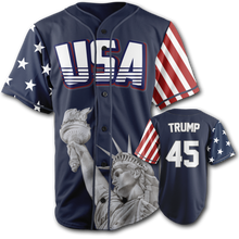 Load image into Gallery viewer, Trump 45 Baseball Jersey